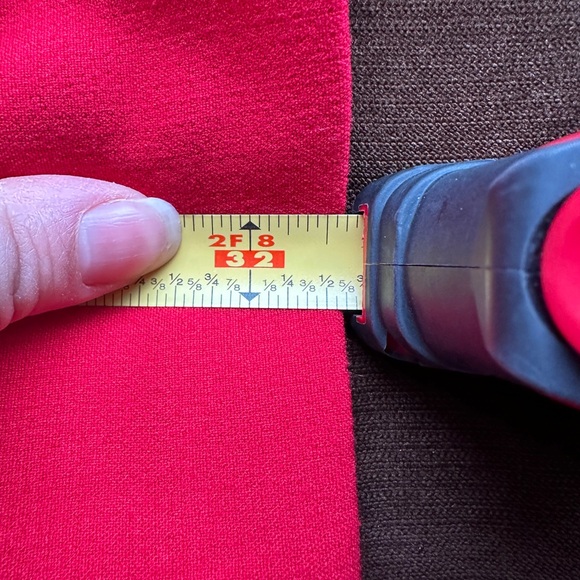 Loft Red Mod Midi Casual  Dress Thick Material Closure Zipper In Back. Sz 4. - Picture 9 of 11